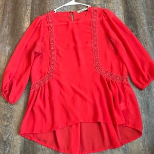 Red blouse